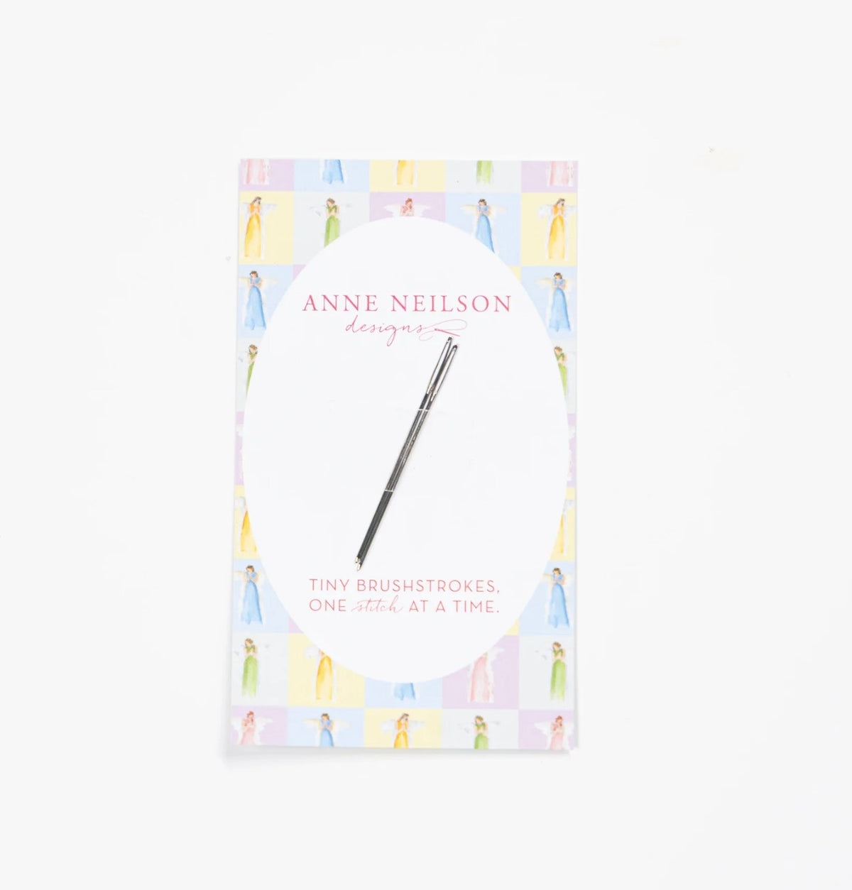 Pink Angel Beginner Needlepoint Kit | Anne Neilson Designs | 13 Mesh